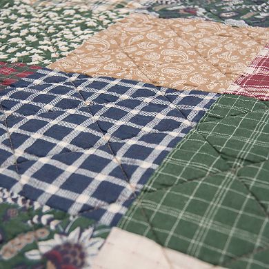 Donna Sharp 3-pc. Rustic Paisley Cotton Quilt Set with Shams