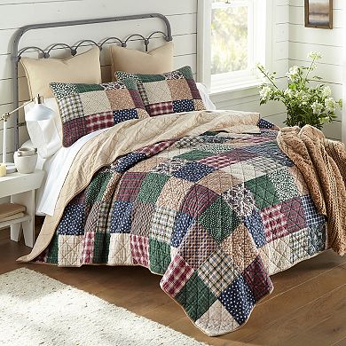 Donna Sharp 3-pc. Rustic Paisley Cotton Quilt Set with Shams