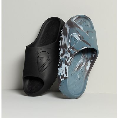 Quiksilver Cloudbreak Mens Size 13 Gray Slides Sandals Slip-On Pool Beach Wear QUIKSILVER Men 13 Slides Cloudbreak Cloud Break Flip Flops  main image 3