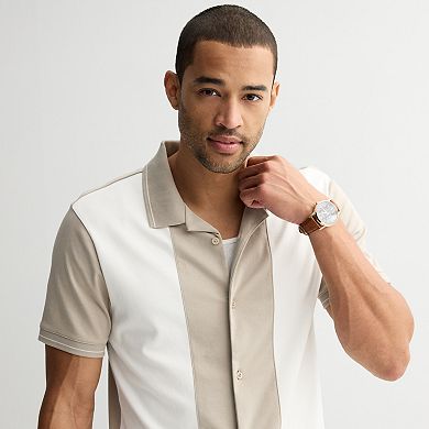 Men's Apt. 9® Cut N Sew Dual Color Shirt