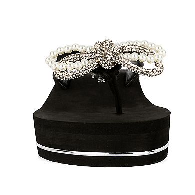 Juicy Couture Crepe Women's Wedge Sandals