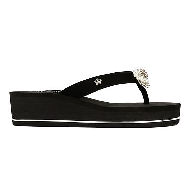 Juicy Couture Crepe Women's Wedge Sandals