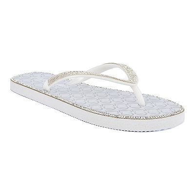 Top New Juicy Couture Clam Flip Flops Sz 12