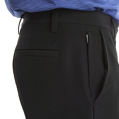 nautica men's performance stretch modern-fit dress pants Men's Nautica x MagnaReady Adaptive Fly Stretch Dress Pant in Black - Size 38X30 - Parkinson's Adaptive Clothing
