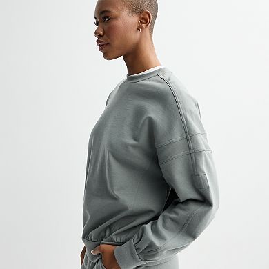 Women's FLX French Terry Oversized Crewneck Sweatshirt