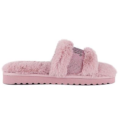 Juicy Couture Halo Women's Open Toe Slippers