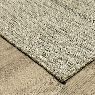 StyleHaven Tangelo Broad Stripe Indoor / Outdoor Area Rug