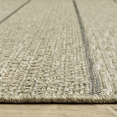 StyleHaven Tangelo Broad Stripe Indoor / Outdoor Area Rug