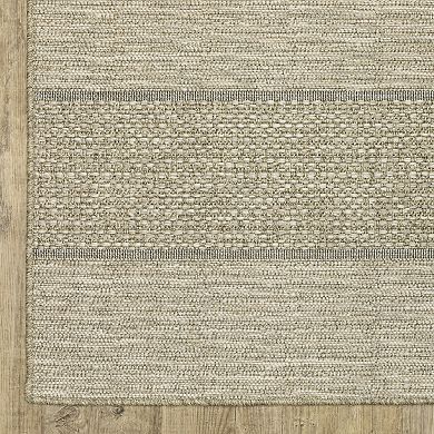 StyleHaven Tangelo Broad Stripe Indoor / Outdoor Area Rug