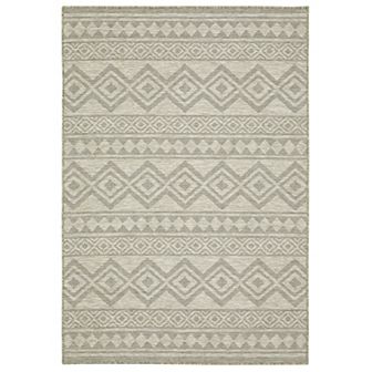StyleHaven Tangelo Diamond Banded Indoor / Outdoor Area Rug