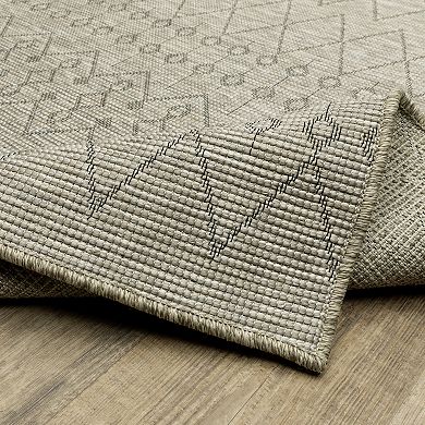 StyleHaven Tangelo Tribal Geometric Indoor / Outdoor Area Rug