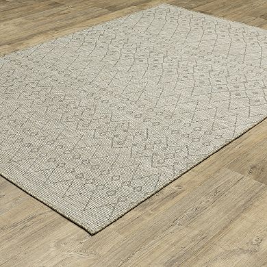 StyleHaven Tangelo Tribal Geometric Indoor / Outdoor Area Rug