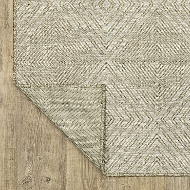 StyleHaven Tangelo Diamond Indoor / Outdoor Area Rug