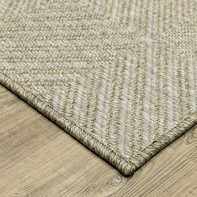 StyleHaven Tangelo Diamond Indoor / Outdoor Area Rug