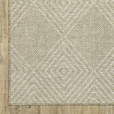 StyleHaven Tangelo Diamond Indoor / Outdoor Area Rug