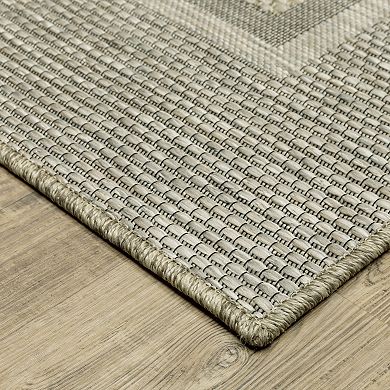 StyleHaven Tangelo Border Indoor / Outdoor Area Rug