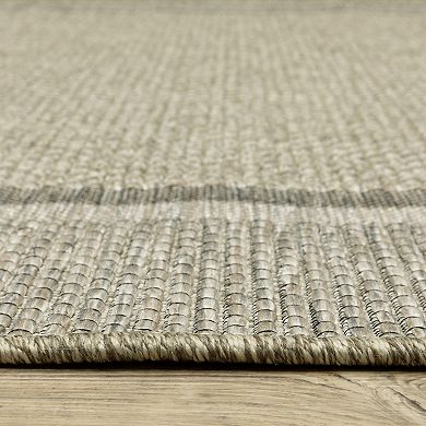 StyleHaven Tangelo Border Indoor / Outdoor Area Rug