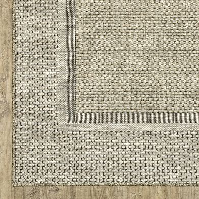 StyleHaven Tangelo Border Indoor / Outdoor Area Rug