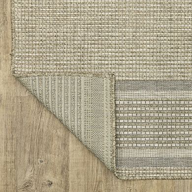 StyleHaven Tangelo Banded Border Indoor / Outdoor Area Rug
