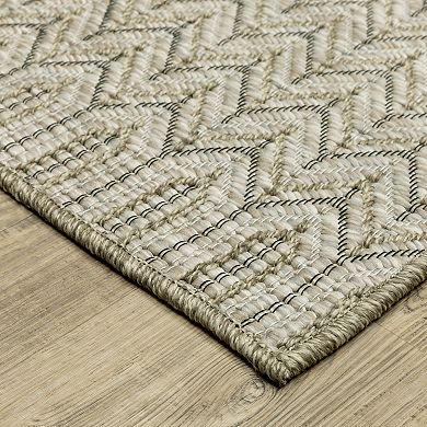 StyleHaven Tangelo Geometric Indoor / Outdoor Area Rug