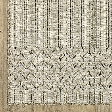 StyleHaven Tangelo Geometric Indoor / Outdoor Area Rug
