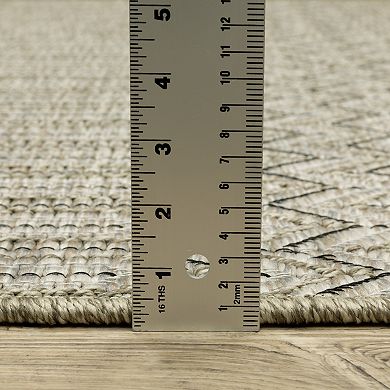 StyleHaven Tangelo Geometric Indoor / Outdoor Area Rug