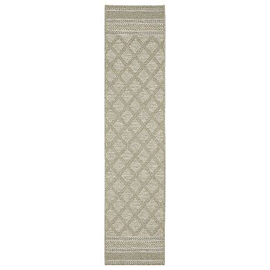 StyleHaven Tangelo Diamond Lattice Indoor / Outdoor Area Rug