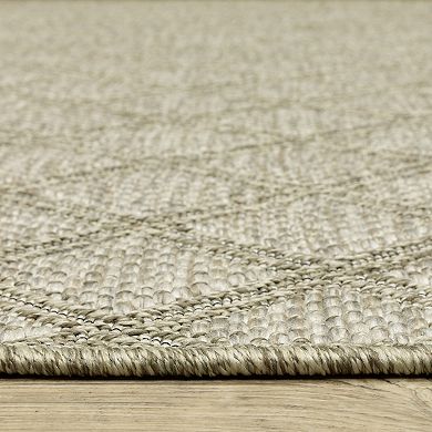 StyleHaven Tangelo Diamond Lattice Indoor / Outdoor Area Rug