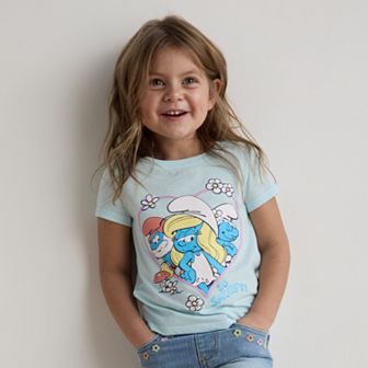 Baby & Toddler Girl Jumping Beans® The Smurfs Heart Sparkle Graphic Tee