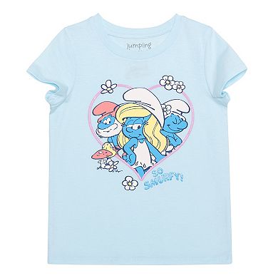 Baby & Toddler Girl Jumping Beans The Smurfs Heart Sparkle Graphic Tee