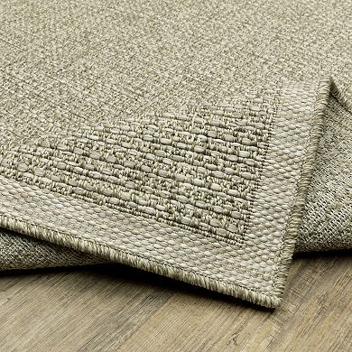 StyleHaven Tangelo Textured Solid Indoor / Outdoor Area Rug