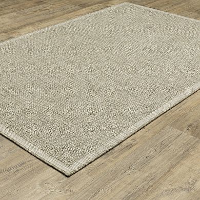 StyleHaven Tangelo Textured Solid Indoor / Outdoor Area Rug
