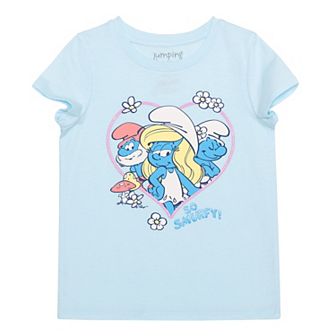 Girls 4-12 Jumping Beans® The Smurfs Heart Sparkle Graphic Tee