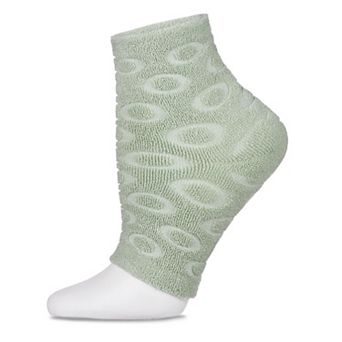 Dots Gel Lined Mint Scent Cotton Blend Pedicure Sock