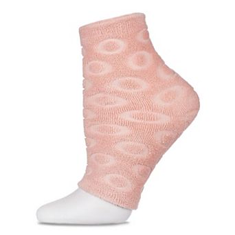 Dots Gel Lined Mint Scent Cotton Blend Pedicure Sock
