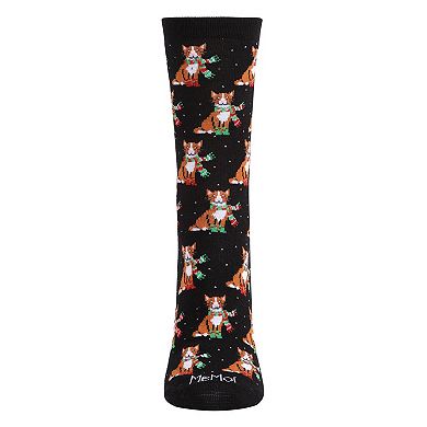 Cozy Cat Holiday Crew Socks