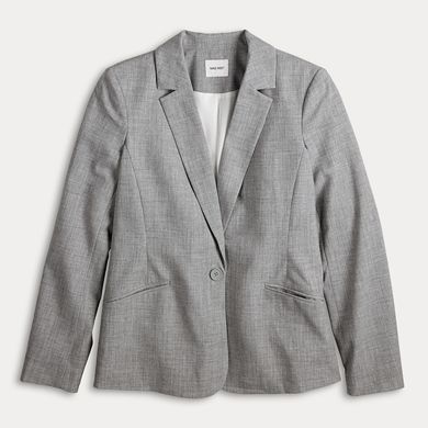 Petite Nine West Classic Single Button Blazer