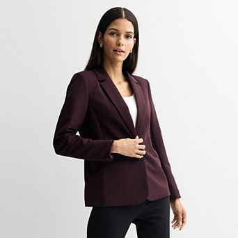 Petite Nine West Classic Single Button Blazer