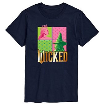 Men's Wicked Glinda & Elpha Grid Graphic Tee