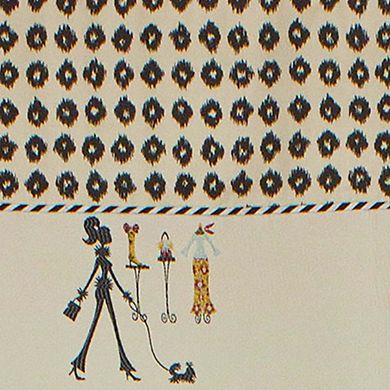 Shopaholic Window Treatment Banded Valance 3" Rod Pocket