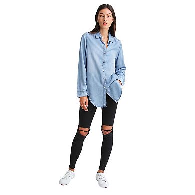 Keep Me Wild Denim Top