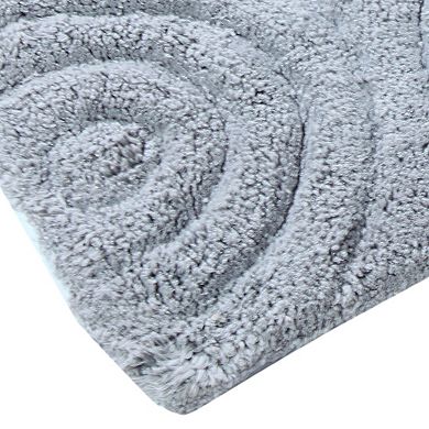 Beautiful Circle Design High Quality Year Round Cotton With Non-Skid Back Bath Rug