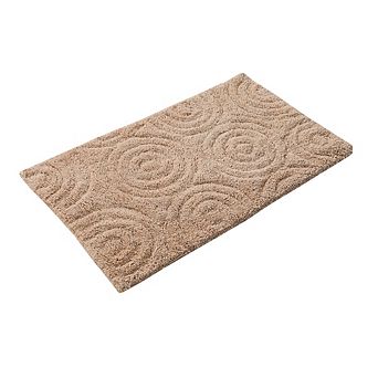Beautiful Circle Design High Quality Year Round Cotton With Non-Skid Back Bath Rug