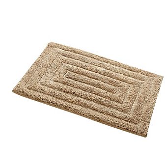 Stylish And Comfortable All Season Traditional Racetrack Design Cotton Bath Rug.