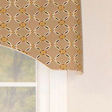 Andromeda Geometric Style Arch All Season Valance 3" Rod Pocket