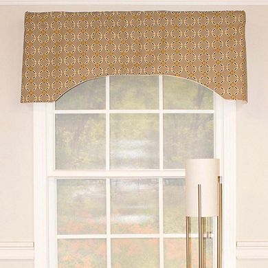 Andromeda Geometric Style Arch All Season Valance 3" Rod Pocket