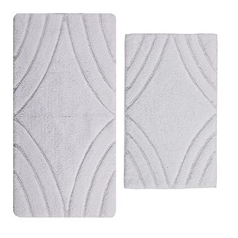 Diamond 220 GSF Non Skid Back Bath Rug Set - 2- Piece