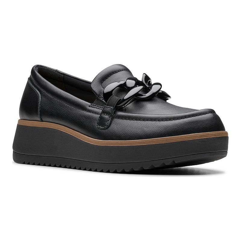 Clarks® Zylah May Women's Leather Slip-On Shoes, Size: 6.5, Oxford