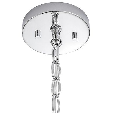 Hampton Hill Elegenza 6-light Chandelier with Fabric Drum Shades