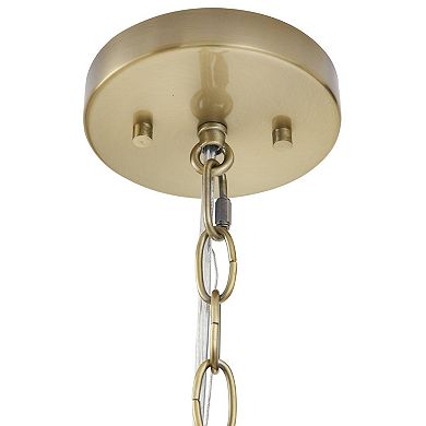 Hampton Hill Elegenza 6-light Chandelier with Fabric Drum Shades